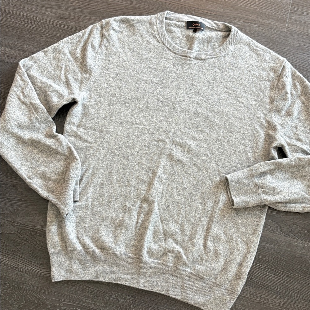 Quince Mongolian cashmere crew neck large sweater like new - Picture 5 of 7